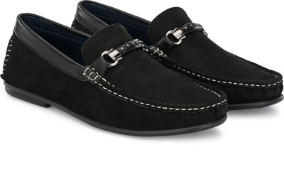 El Paso BT6809 Lightweight Comfort Summer Trendy Premium Stylish Loafers For Men(Black , 7)