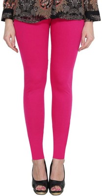 HOOKSPIN Ankle Length Ethnic Wear Legging(Pink, Solid)