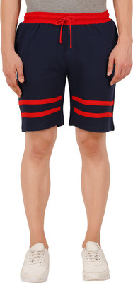 CHECKERSBAY Solid Men Multicolor Regular Shorts