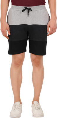 CHECKERSBAY Self Design Men Multicolor Regular Shorts