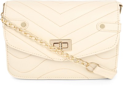 LEXELS CLUB White Sling Bag Crossbody Striped Sling Bag for Womens