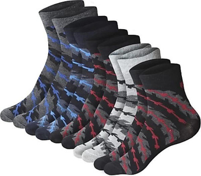 SOXSTER Men Printed Ankle Length(Pack of 5)