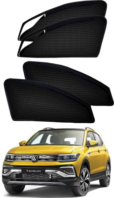 PEEPS STORE Side Window Sun Shade For Volkswagen Taigun(Black)