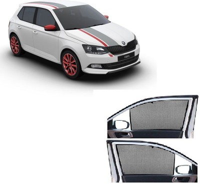 Trac Rear Window, Side Window Sun Shade For Skoda Fabia(Black)