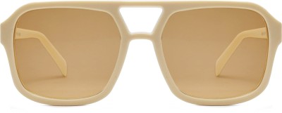 PETER JONES Aviator Sunglasses(For Men & Women, Brown)