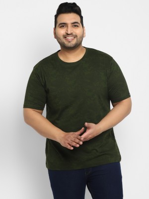 Urbano Plus Solid Men Round Neck Green T-Shirt