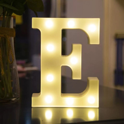 Party Propz Marquee Letter Light, Alphabet LED Light / LED Letter Light - Alphabet E Table Lamp(21.5 cm, E Letter Light)