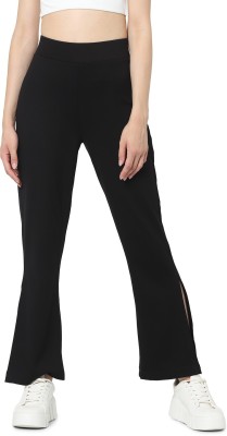 ONLY Regular Fit Women Black Trousers