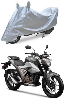 A2D Two Wheeler Cover for Suzuki(Gixxer 250, Silver)