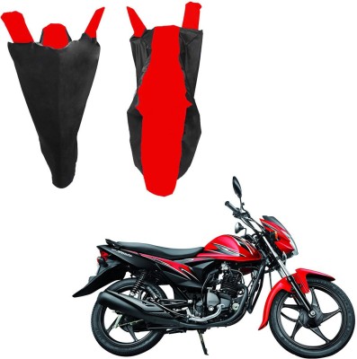 RiderShine Waterproof Two Wheeler Cover for Suzuki(Hayate EP, Black, Red)