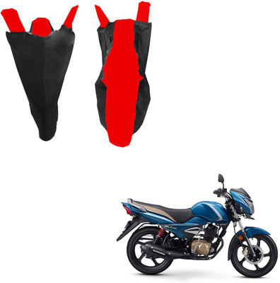 RiderShine Waterproof Two Wheeler Cover for TVS(Victor, Black, Red)