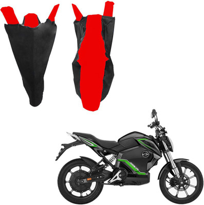 RiderShine Waterproof Two Wheeler Cover for Revolt(RV 300, Black, Red)