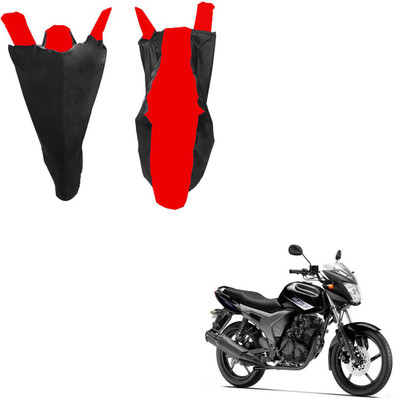 RiderShine Waterproof Two Wheeler Cover for Yamaha(SZ-S, Black, Red)