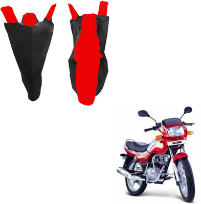 RiderShine Waterproof Two Wheeler Cover for TVS(Victor Edge, Black, Red)