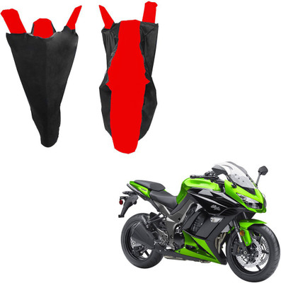 RiderShine Two Wheeler Cover for Kawasaki(Ninja 1000, Black, Red)