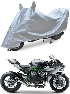 A2D Two Wheeler Cover for Kawasaki(Ninja H2R, Silver)