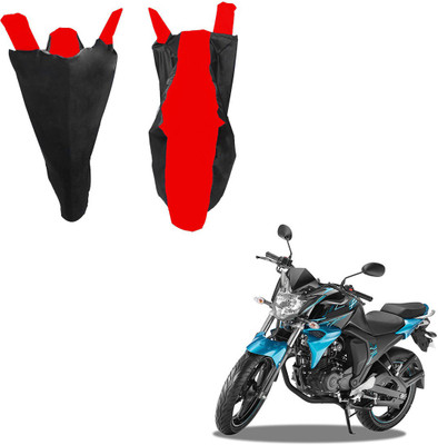 RiderShine Waterproof Two Wheeler Cover for Yamaha(FZ-S FI, Black, Red)