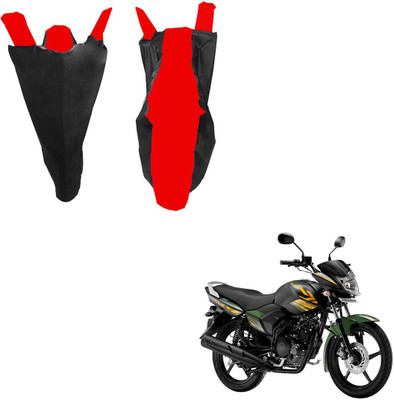 RiderShine Waterproof Two Wheeler Cover for Yamaha(Saluto, Black, Red)