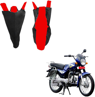 RiderShine Waterproof Two Wheeler Cover for Kinetic(Boss, Black, Red)