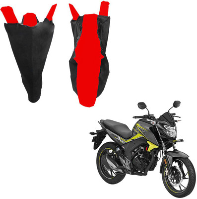 RiderShine Waterproof Two Wheeler Cover for Honda(CB Hornet 160R, Black, Red)