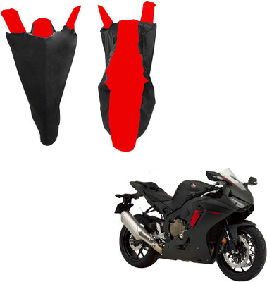 RiderShine Waterproof Two Wheeler Cover for Honda(CBR1000RR Fireblade, Black, Red)