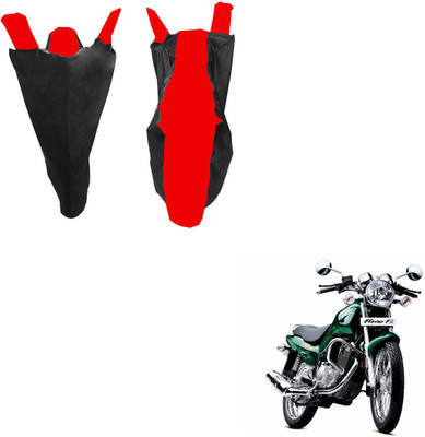 RiderShine Waterproof Two Wheeler Cover for TVS(Fiero FX, Black, Red)