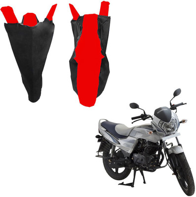 RiderShine Waterproof Two Wheeler Cover for LML(Freedom, Black, Red)
