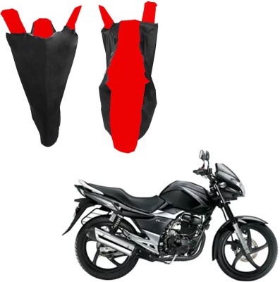 RiderShine Waterproof Two Wheeler Cover for Suzuki(GS 150R, Black, Red)