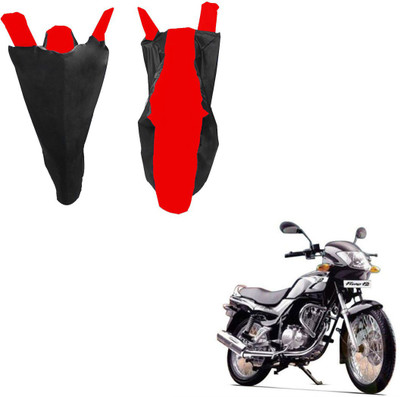 RiderShine Waterproof Two Wheeler Cover for TVS(Fiero F2, Black, Red)