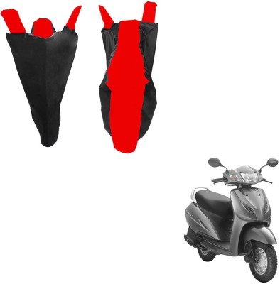 RiderShine Waterproof Two Wheeler Cover for Honda(Activa 3G, Black, Red)