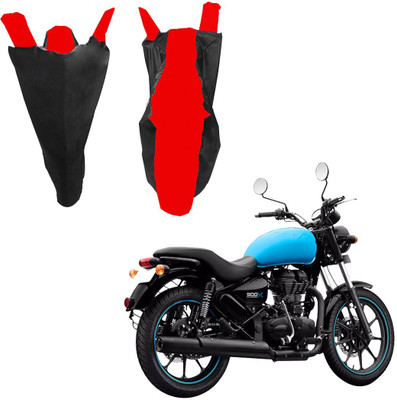RiderShine Waterproof Two Wheeler Cover for Royal Enfield(Thunderbird 500, Black, Red)