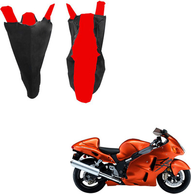 RiderShine Waterproof Two Wheeler Cover for Suzuki(GSX R1300 Hayabusa, Black, Red)