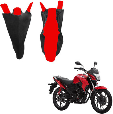 RiderShine Waterproof Two Wheeler Cover for Honda(CB Twister, Black, Red)