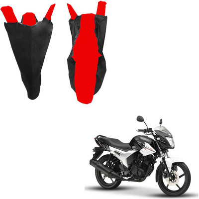 RiderShine Waterproof Two Wheeler Cover for Yamaha(SZ R, Black, Red)