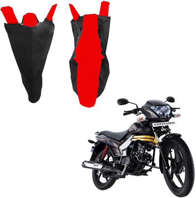 RiderShine Waterproof Two Wheeler Cover for Mahindra(Centuro, Black, Red)