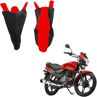 RiderShine Waterproof Two Wheeler Cover for LML(Freedom LS, Black, Red)