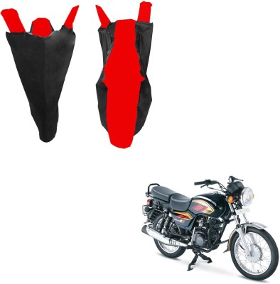 RiderShine Waterproof Two Wheeler Cover for TVS(Max 4R, Black, Red)