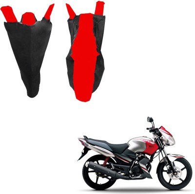 RiderShine Waterproof Two Wheeler Cover for Yamaha(Gladiator SS, Black, Red)