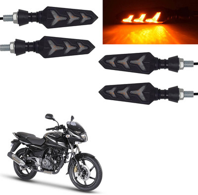 Vagary Rear, Side LED Indicator Light for Bajaj Pulsar 180(Yellow)