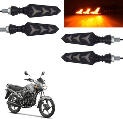 VAGARY Rear, Side LED Indicator Light for Suzuki Hayate(Yellow)