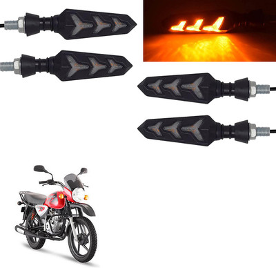 Vagary Rear, Side LED Indicator Light for Bajaj Boxer(Yellow)