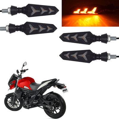 Vagary Rear, Side LED Indicator Light for Mahindra Mojo(Yellow)