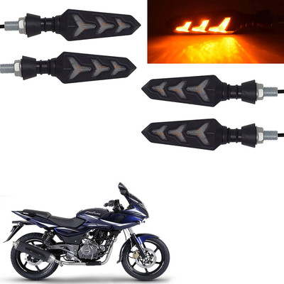 VAGARY Rear, Side LED Indicator Light for Bajaj Pulsar 220(Yellow)