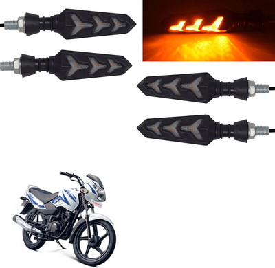 Vagary Rear, Side LED Indicator Light for TVS Sport(Yellow)
