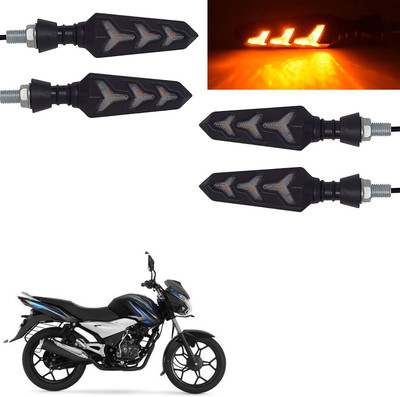 Vagary Rear, Side LED Indicator Light for Bajaj Discover 100(Yellow)