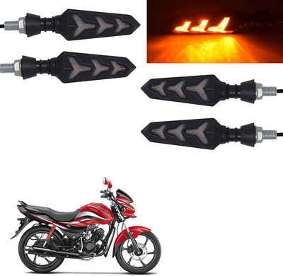 Vagary Rear, Side LED Indicator Light for Hero Universal For Bike(Yellow)