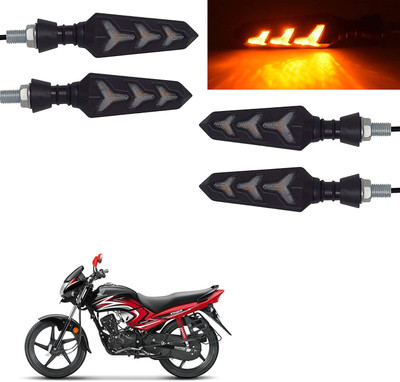 Vagary Rear, Side, Front LED Indicator Light for Honda Dream Yuga(Yellow)