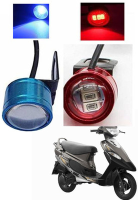 Generox Rear LED Indicator Light for TVS Scooty Pep Plus(Blue, Red)