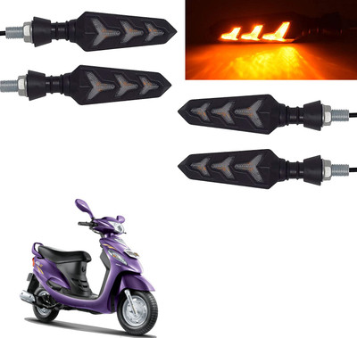 Vagary Rear, Side LED Indicator Light for Mahindra Rodeo RZ(Yellow)