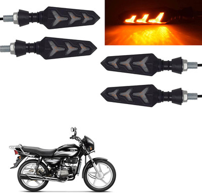 Vagary Rear, Side LED Indicator Light for Hero Splendor Plus(Yellow)